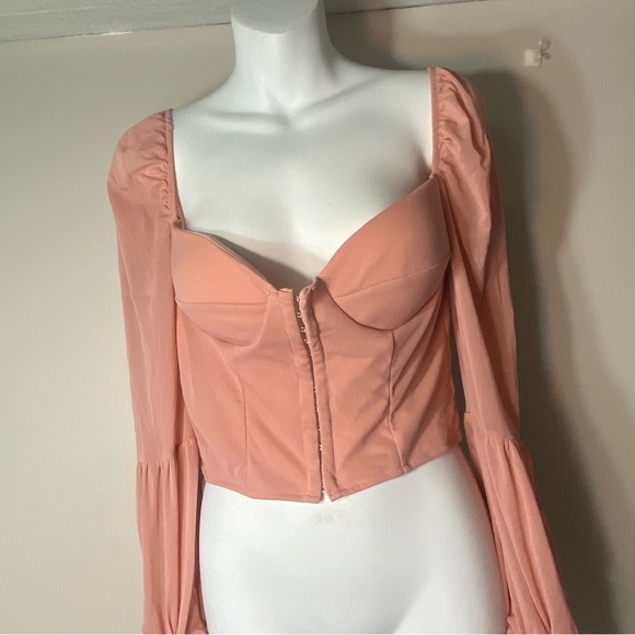 Women’s Chic Me Top Blouse Color Pink Size Large - Picture 2 of 14
